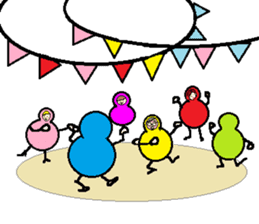 Indomitable Daruma sticker #10562631