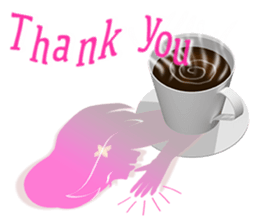 The shadow girl of the cup sticker #10562642