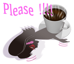 The shadow girl of the cup sticker #10562644