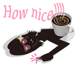 The shadow girl of the cup sticker #10562651