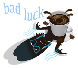 The shadow girl of the cup sticker #10562652