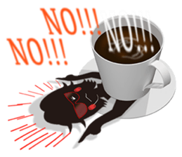 The shadow girl of the cup sticker #10562654