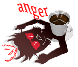 The shadow girl of the cup sticker #10562659