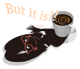 The shadow girl of the cup sticker #10562661