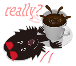 The shadow girl of the cup sticker #10562666