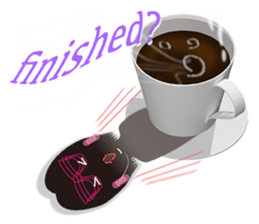 The shadow girl of the cup sticker #10562676