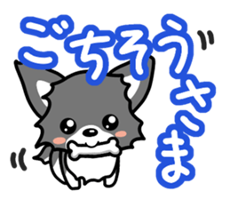Black-and-white Chihuahua sticker #10563030