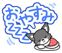 Black-and-white Chihuahua sticker #10563039