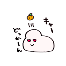 white rice cake sticker #10563125