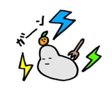 white rice cake sticker #10563133