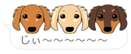 Hukidashi Dachshunds sticker #10563533