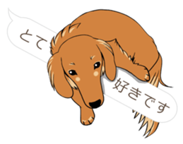 Hukidashi Dachshunds sticker #10563544