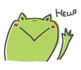 Not a realistic It frog. sticker #10563644