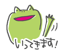 Not a realistic It frog. sticker #10563648