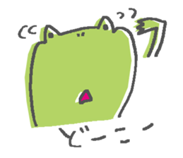 Not a realistic It frog. sticker #10563649