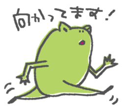 Not a realistic It frog. sticker #10563650