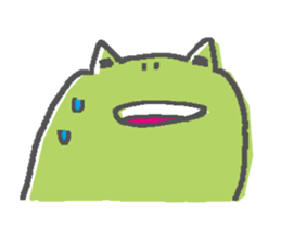Not a realistic It frog. sticker #10563652
