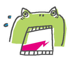 Not a realistic It frog. sticker #10563654