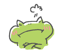 Not a realistic It frog. sticker #10563660