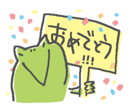 Not a realistic It frog. sticker #10563668