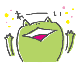 Not a realistic It frog. sticker #10563669