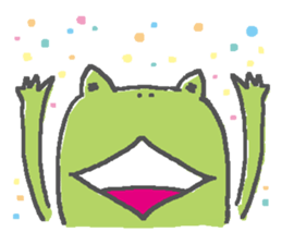 Not a realistic It frog. sticker #10563671