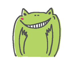 Not a realistic It frog. sticker #10563673
