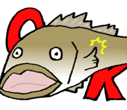 Japanese sea bass joke sticker #10563761