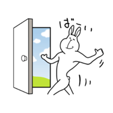 ugly rabbit sticker 2 sticker #10564248