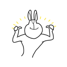 ugly rabbit sticker 2 sticker #10564251