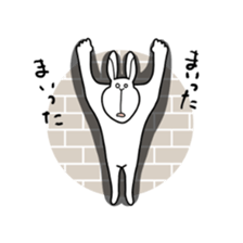 ugly rabbit sticker 2 sticker #10564254