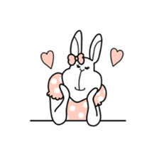 ugly rabbit sticker 2 sticker #10564257