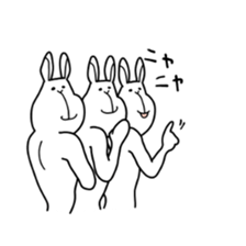 ugly rabbit sticker 2 sticker #10564260