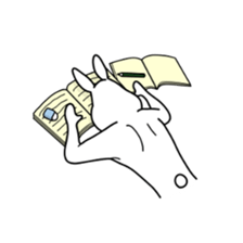 ugly rabbit sticker 2 sticker #10564266