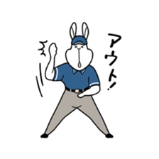 ugly rabbit sticker 2 sticker #10564269