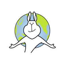 ugly rabbit sticker 2 sticker #10564275