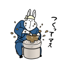 ugly rabbit sticker 2 sticker #10564276