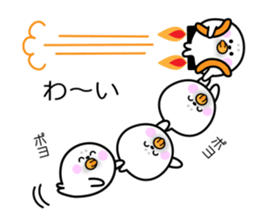 Cute seal Daifukumochi (Balloon version) sticker #10564378