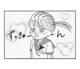 funny Girls' comic sticker #10564442