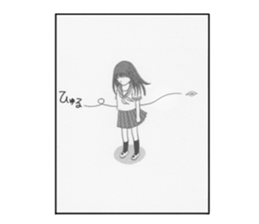 funny Girls' comic sticker #10564451