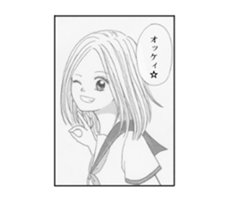 funny Girls' comic sticker #10564454