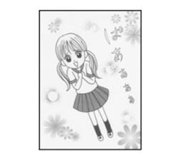 funny Girls' comic sticker #10564456