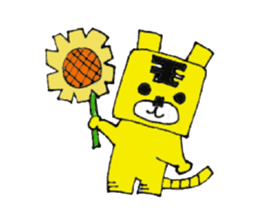 cube animal sticker #10565404