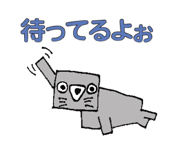 cube animal sticker #10565409