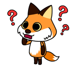 Tangerine fox sticker #10565885
