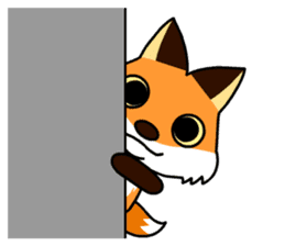 Tangerine fox sticker #10565886