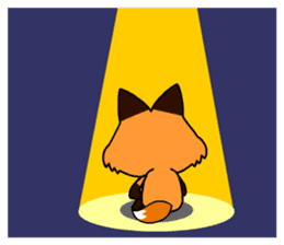 Tangerine fox sticker #10565895