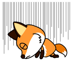 Tangerine fox sticker #10565901