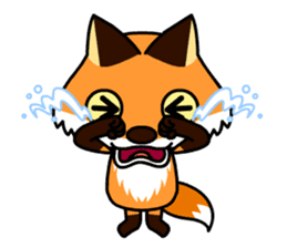 Tangerine fox sticker #10565905