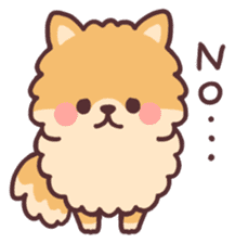 fluffy fat Pomeranian sticker #10565938